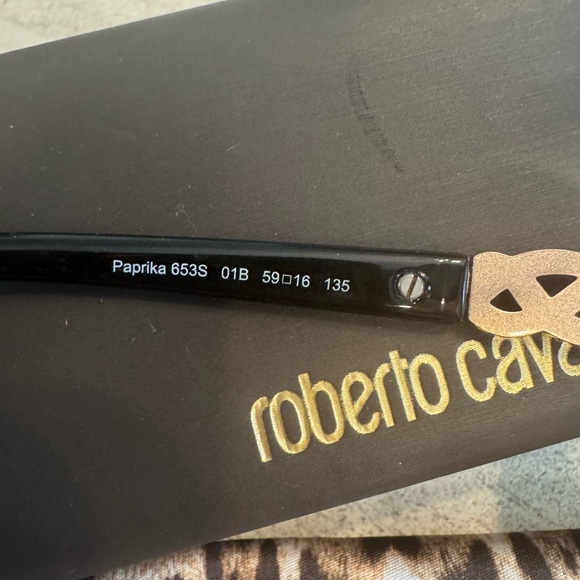 Roberto Cavalli Black Sunglasses - Picture 3 of 4